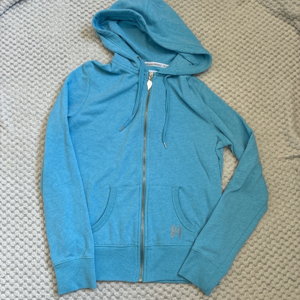 Victoria's Secret Blue Zip-Up Hoodie